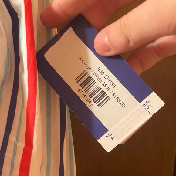 NWT Addison Bay Isle Dress in White Multi - Picture 7 of 10